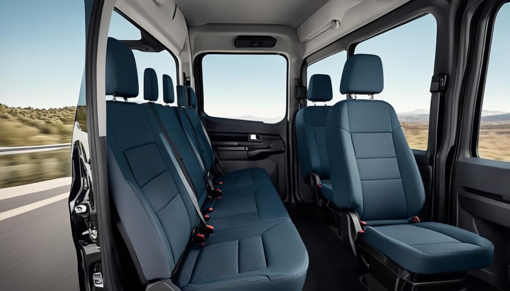 2021 Ford Transit passenger seating used