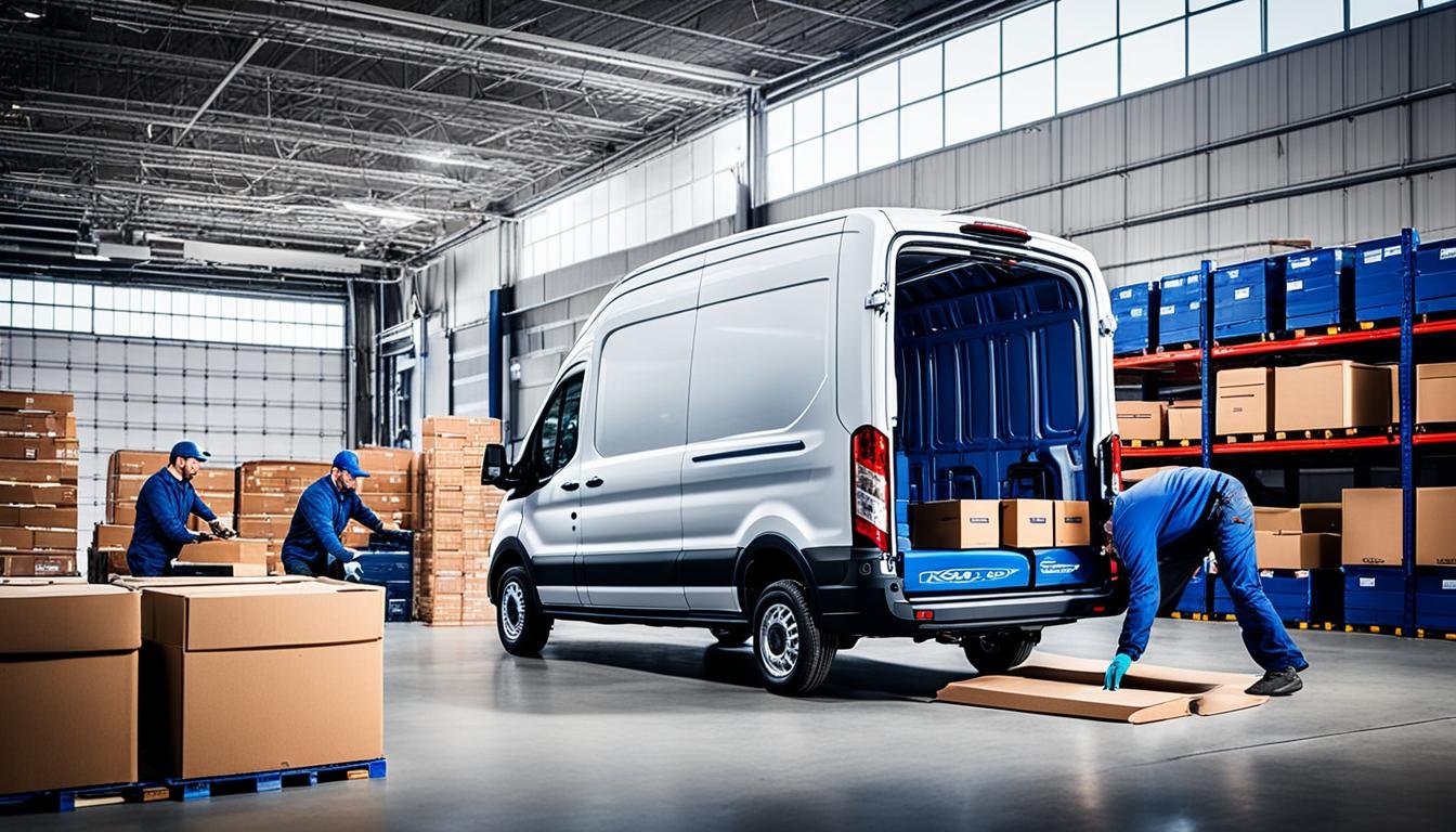 2023 Ford Transit cargo setup used