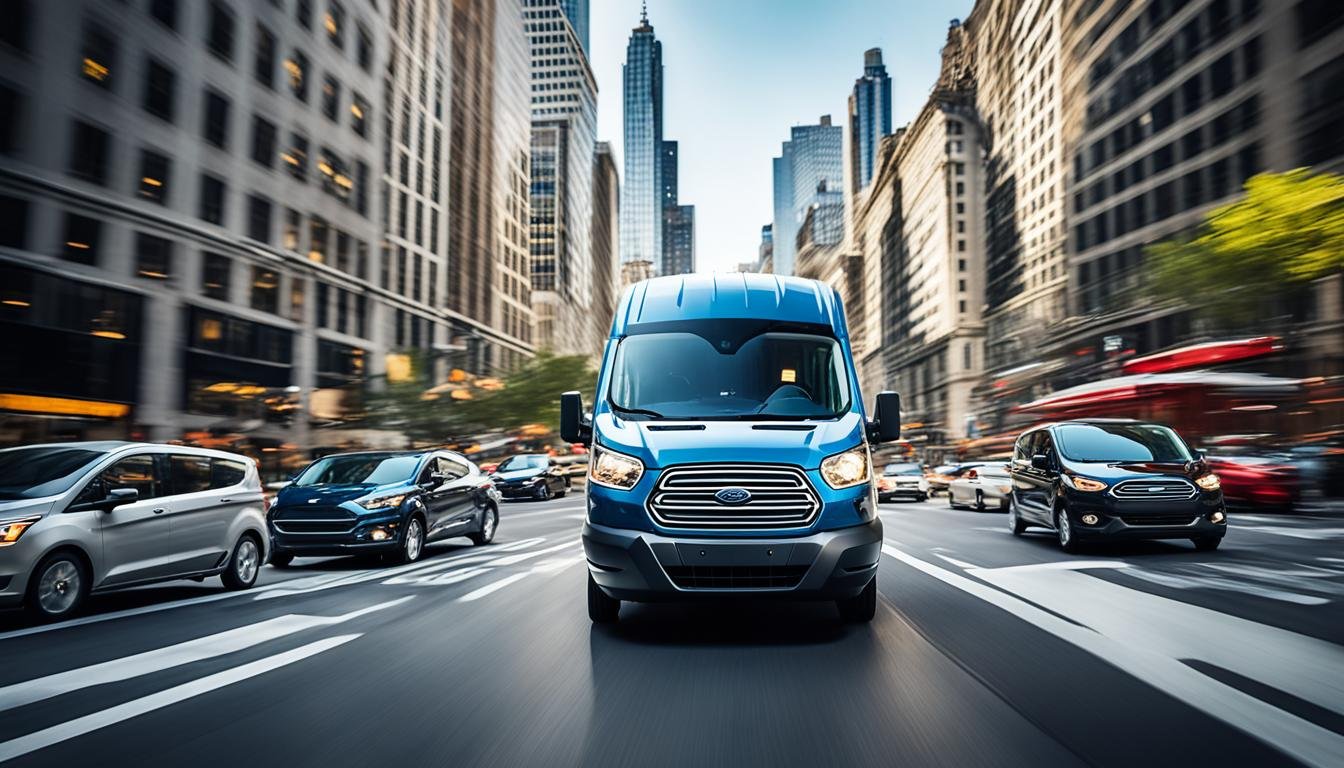 2023 Ford Transit city driving used