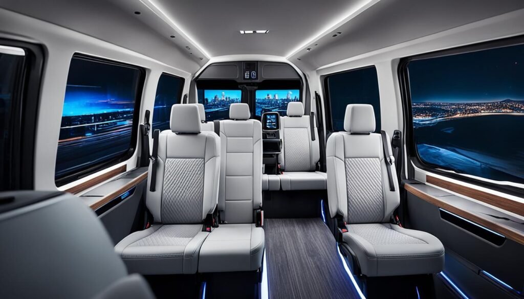 2023 Ford Transit passenger amenities