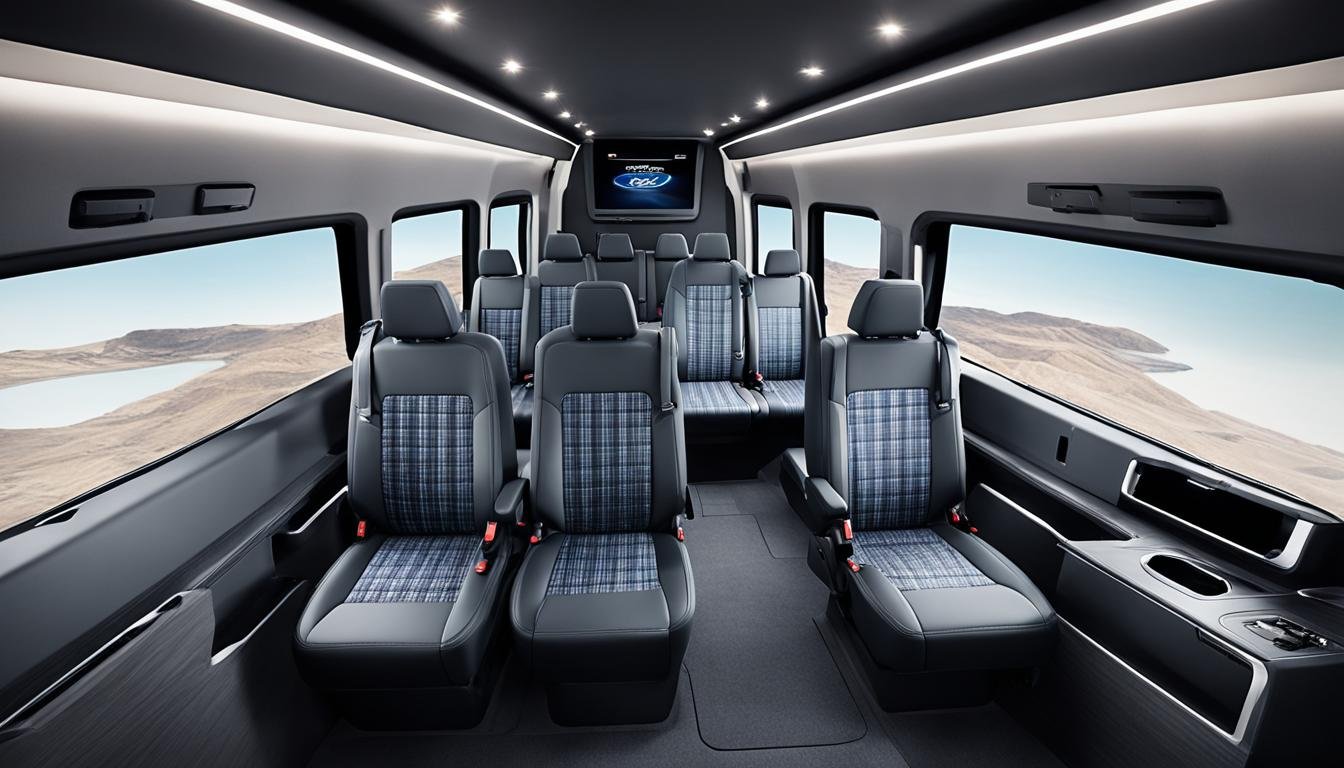 2023 Ford Transit passenger amenities used