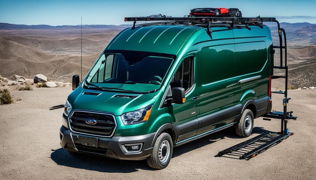 2023 Ford Transit utility specs used