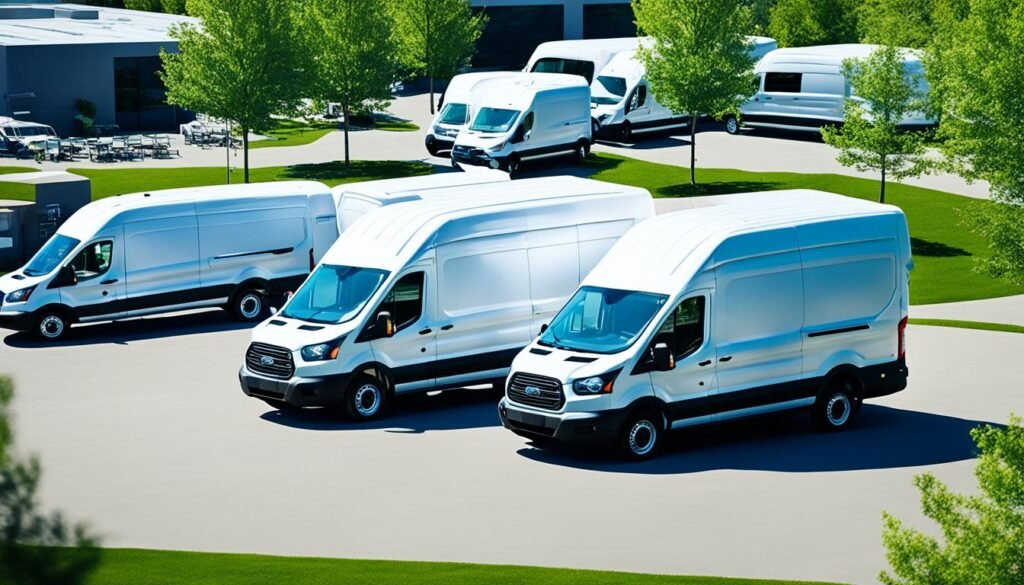 Affordable off-lease Ford Transit cargo vans