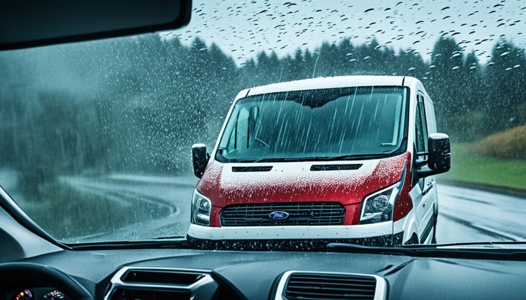 Ford Transit 2023 with automatic wipers