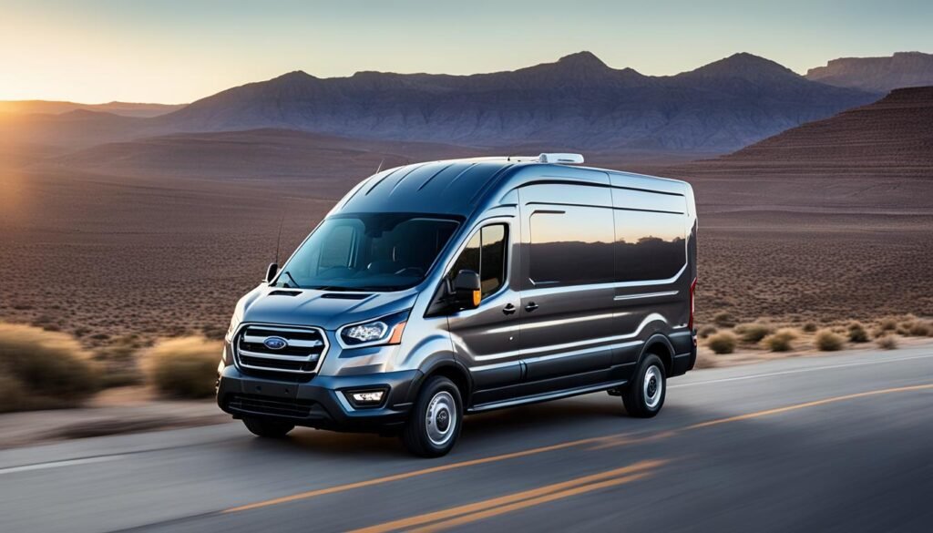 Ford Transit Abyss Gray exterior