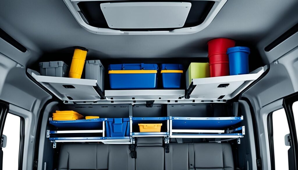 Ford Transit interior storage solutions