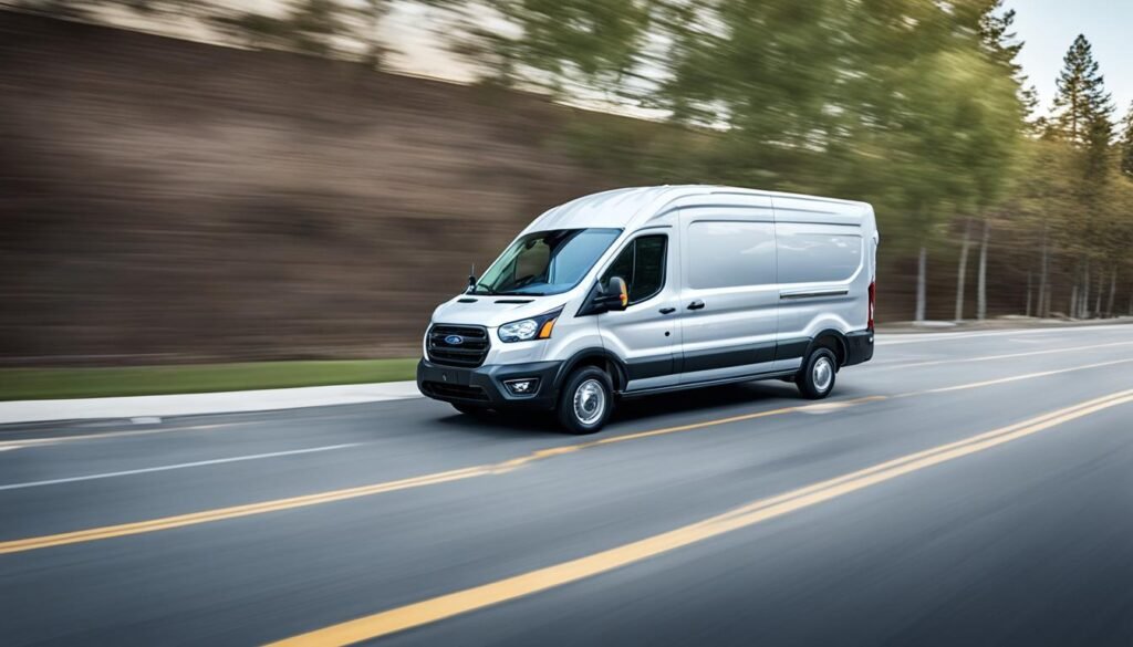 pre-owned 2023 Ford Transit handling