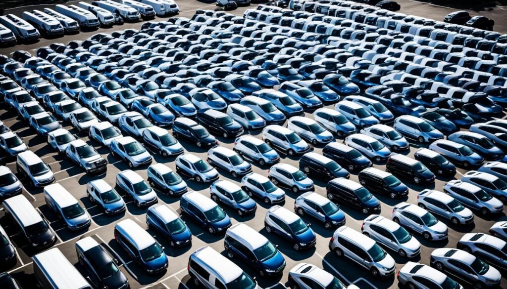 wide selection of utility vans