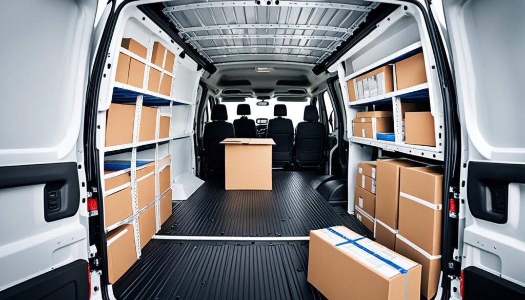 high roof cargo van interior space